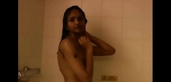  Indian College Girl Divya Taking Shower Fingering Her Virgin Pussy